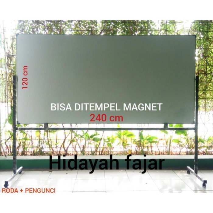 

Whiteard Stading / Papan tulis 120 x 240 / Papan Tulis Magnet