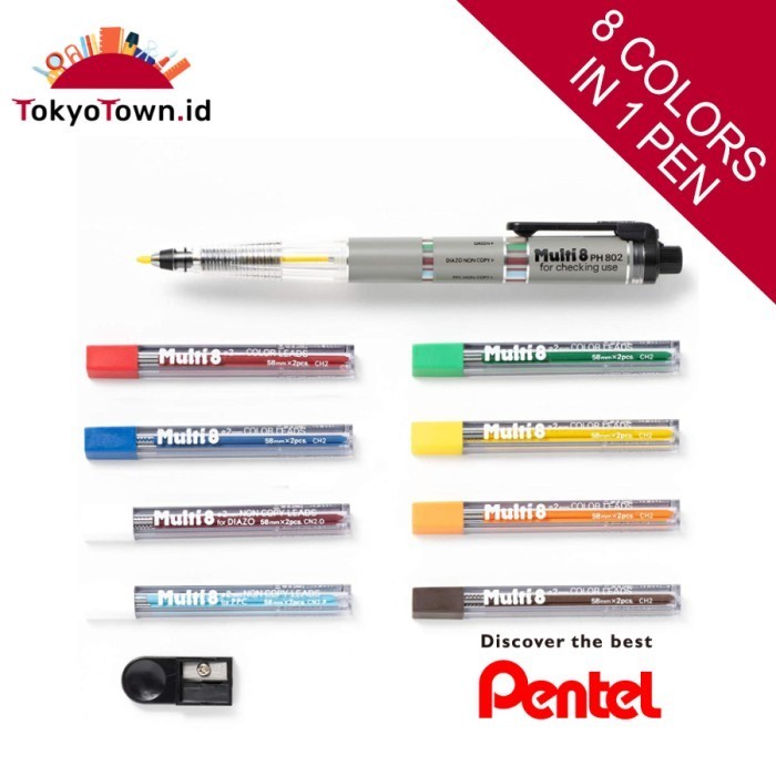 

PENTEL Multi8 set 8 colours in 1 mechanical pencil