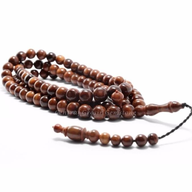 TASBIH 100 KAYU KAUKAH / KOKKA / KAOKA, ASLI ISTANBUL TURKI, .