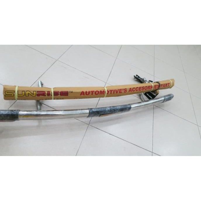 TERMURAH - BEMPER BELAKANG CALYA / SIGRA STAINLESS OVAL REFLEKTOR