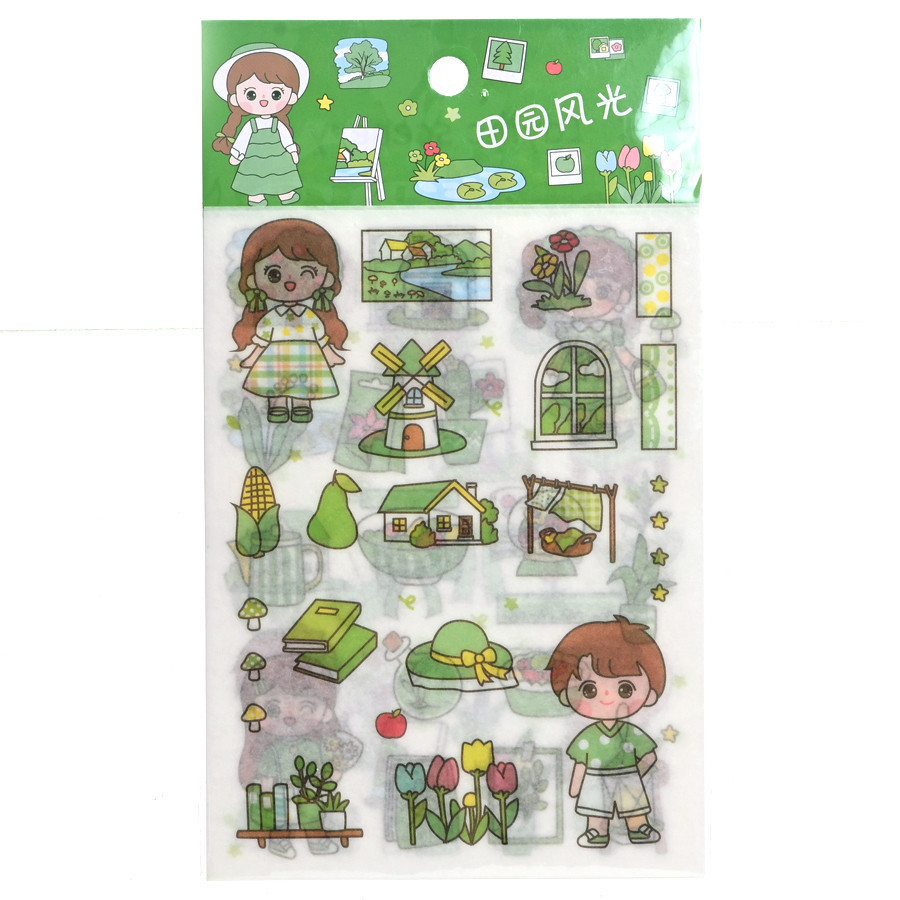 

Rambla - Bunny & Klin Sticker Stationary Motif Cute Little Girl