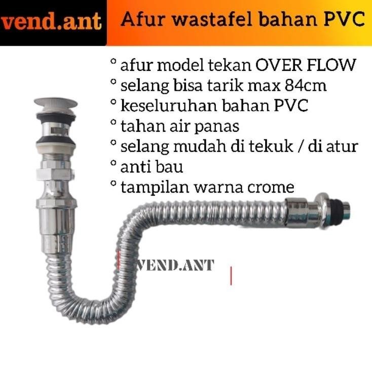 Afur Avur Wastafel + Selang Tarik Pvc