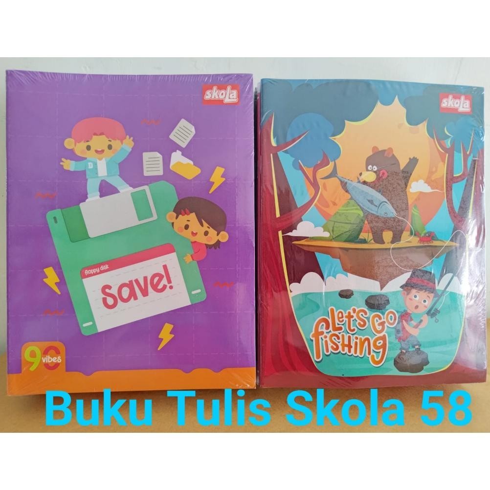 

Berkualitas (1 Pak) Buku Tulis Skola By Sidu 58 Lembar 10 Buku Sale