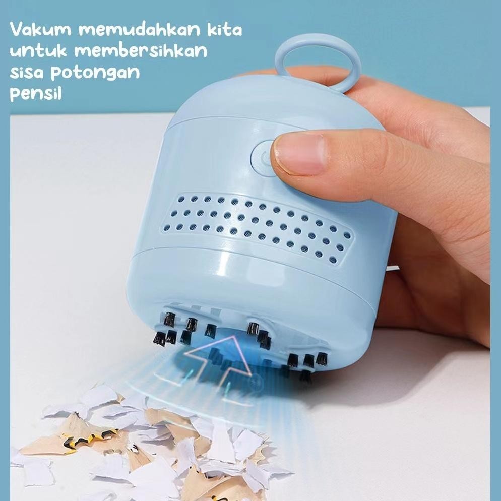 

(Mi) Set Alat Tulis Sekolah Elektrik Rautan Penghapus Vacuum / Electric Stationery Set Lengkap (Cod)