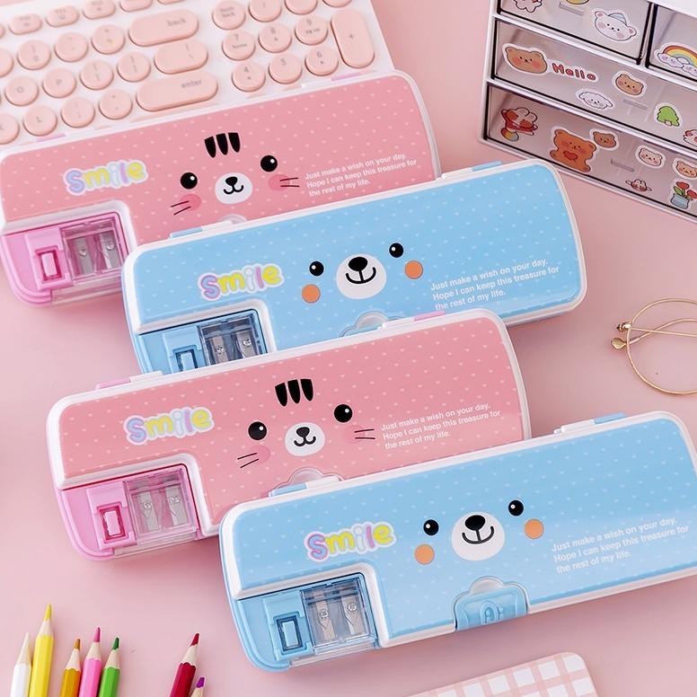 

Kotak Pensil Pencil Case Double-Layer Multifungsi Alat Tulis Sekolah Lucu Kapasitas Besar (Order Sebelum Ketinggalan)
