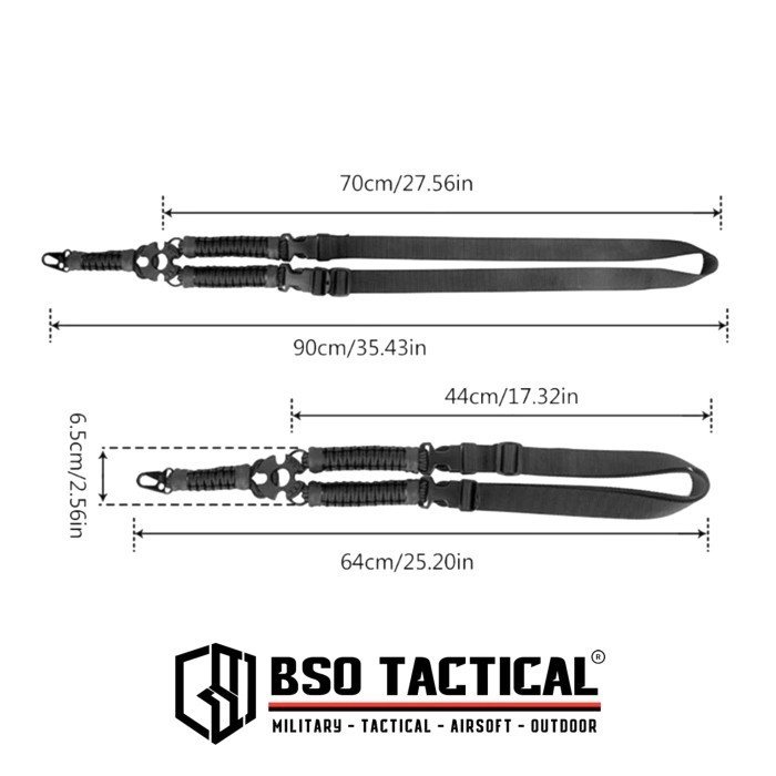 

Ane Tali Sandang Tactical Sling Paracord Vest Lanyard 1 Point Adjustable