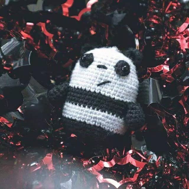 Cas We Bare Bears (Gantungan Kunci / Keychain) Grizz, Ice Bear, Panpan