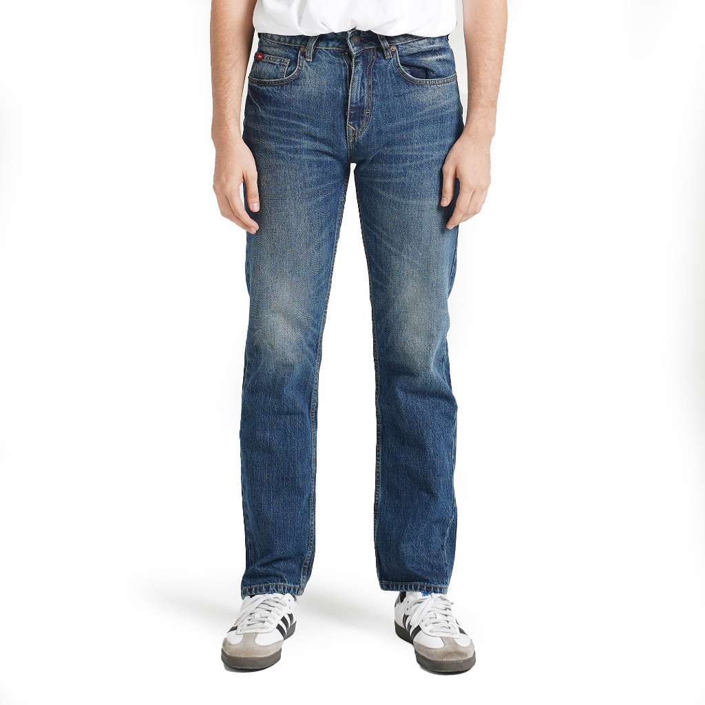Lee Cooper Straight Fit Jeans Harry Worn Medium Blue