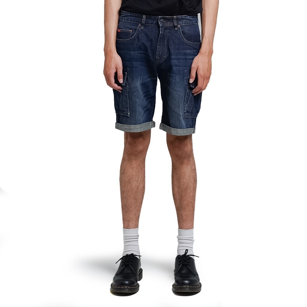 Lee Cooper Jeans Short Cargo Worn Dark Blue
