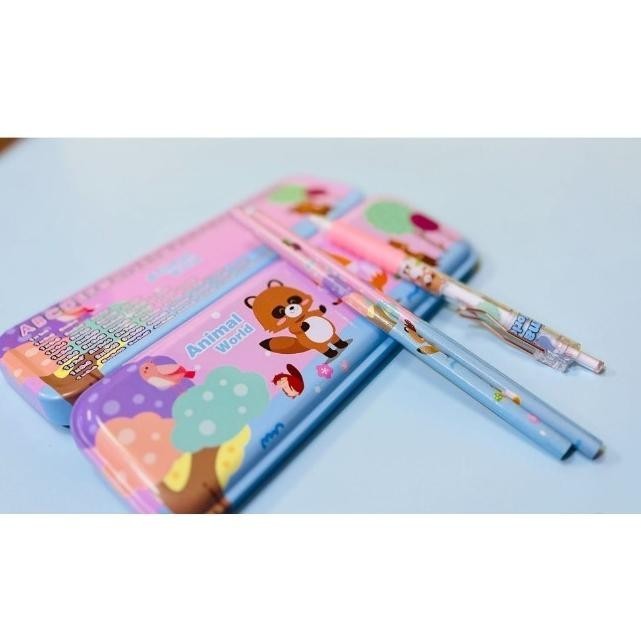 Paket Alat Tulis Set 9 in 1 / Stationary Set Alat Tulis Sekolah isi 9 pcs / Perlengkapan Sekolah Len