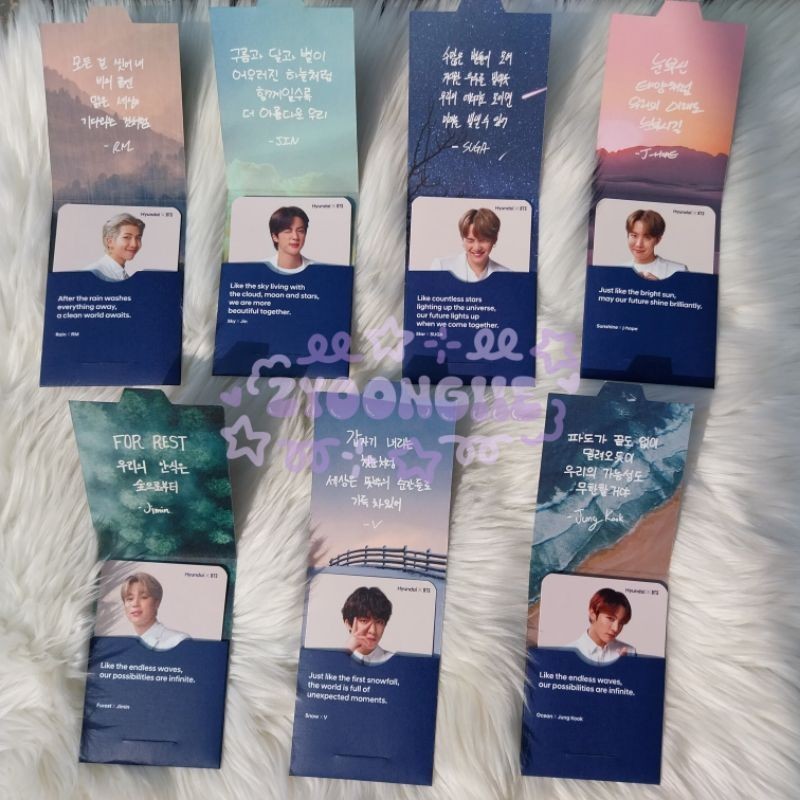 [OFFICIAL] Photocard PC BTS x Hyundai Rare