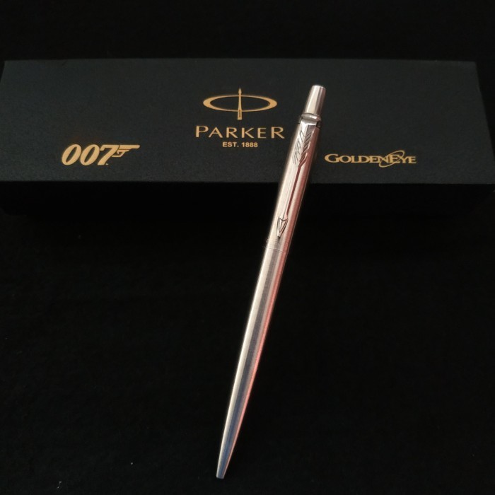 

Arom Original Pulpen Parker Jotter James Bond Full Stainless Gratis Grafir