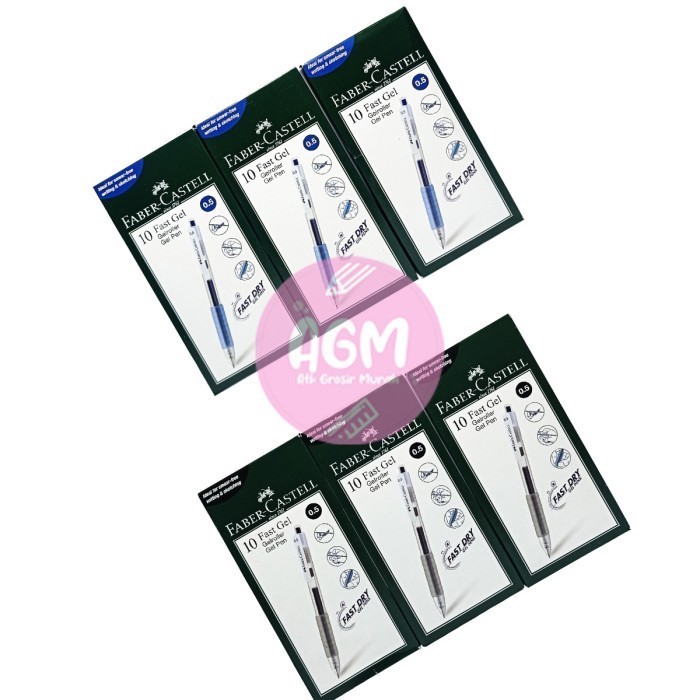 

Arom Faber Castell Gel Pen Pulpen Fast Dry 0.5Mm - [ Lusin ]