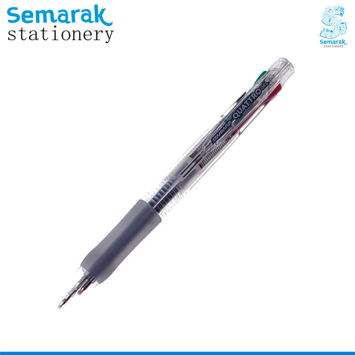 

Arom Standard Quattro 4 Color Retractable Gel Pen Pulpen Jel Cetek [1 Pack]