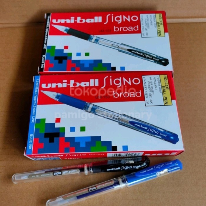

Arom Pulpen Uni-Ball Signo Micro 0,5Mm (Umn-153) Hitam-Biru Ball Pen