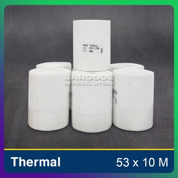 

Label Stiker Termal 53x10m / 53 x 10 / 53x10 m Continuous1Slop