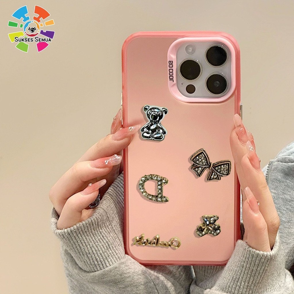 GC131 Premium Matte Hard case Casing Hp Goodluck Bear Bowknot For Xiaomi Redmi Note 7 8 9 10 10s 11 