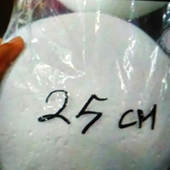 

gabus bulat 25 cm diameter besar big size warna putih styrofoam