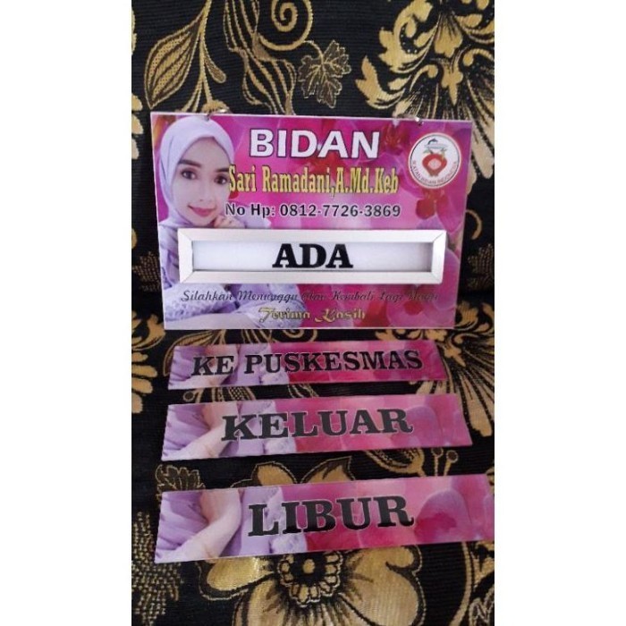 

Papan biacrilik + 3 slot