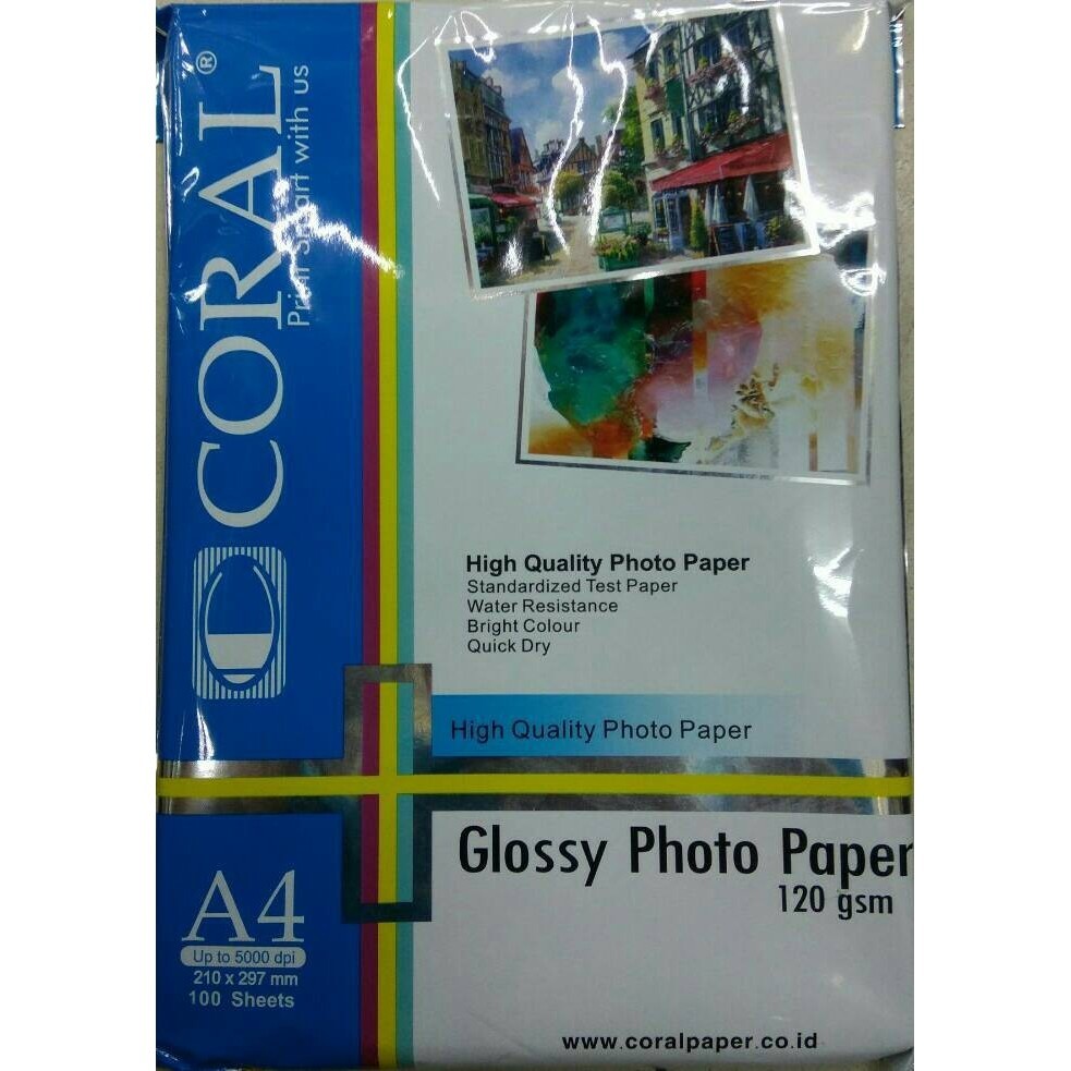 

Glossy photo paper 120g Colar