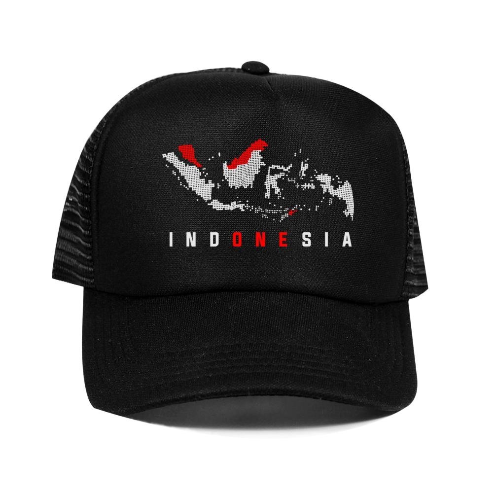 FGH Topi Trucker Dewasa HUT RI / Topi Indonesia / Topi Dirgahayu Agustusan Indonesia Maju Hari Kemer
