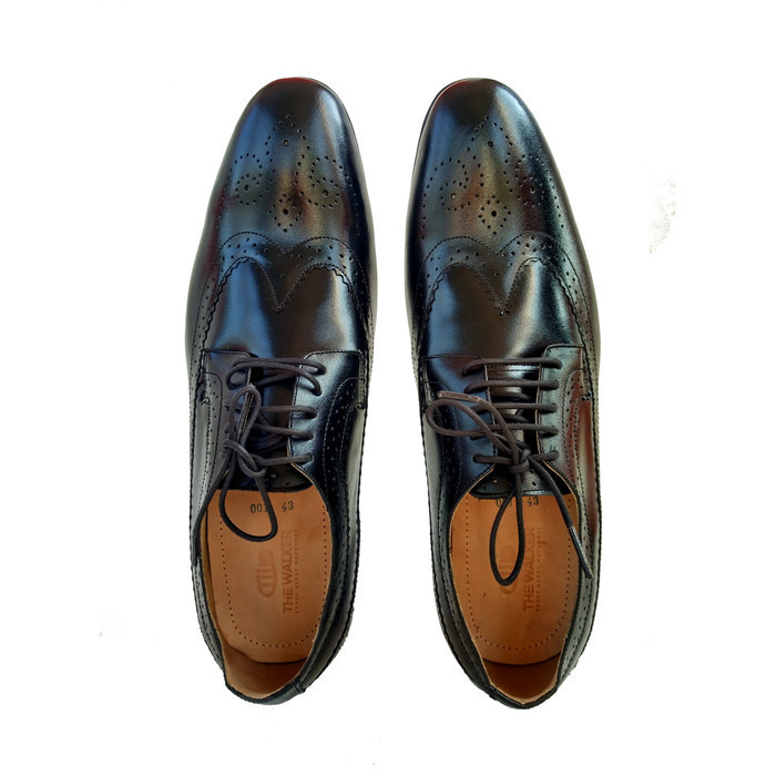 Sepatu Pantofel Formal Derby Wingtip 001 The Walker Shoes