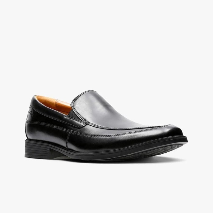 Clarks Tilden Free (Original) Sepatu Formal Pria Leather - Black