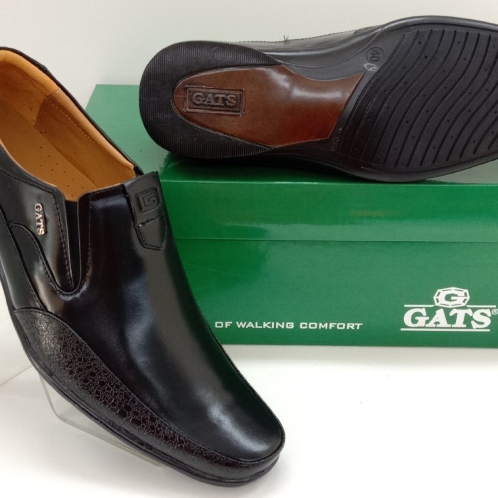 Sepatu Kulit Pantofel Pria Gats Zu 002 Original By Gats