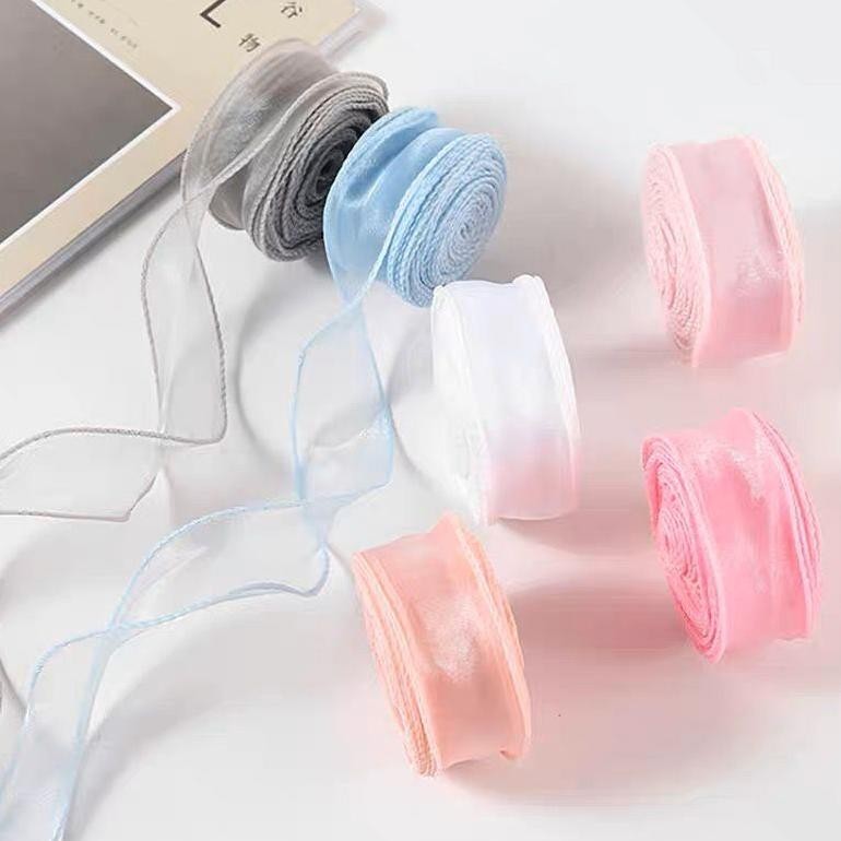 

[1 Roll 10 Yard] Pita Korea Fishtail Ribbon / Pita Gelombang / Pita Bouquet | Ribbon Fish Tail B Best Seller