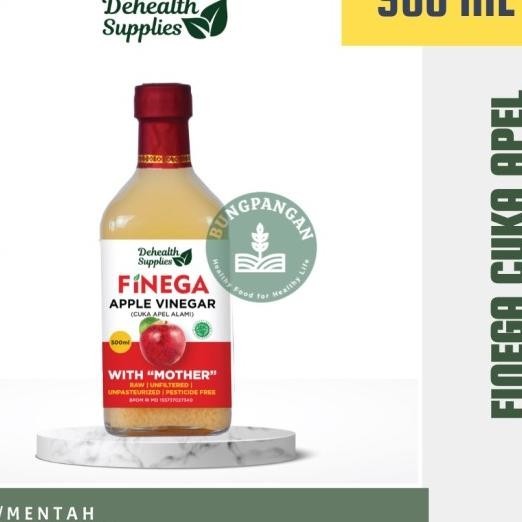 

Finega Dehealth Vinegar/ Cuka Apel Ala - Botol Kaca 500 Ml