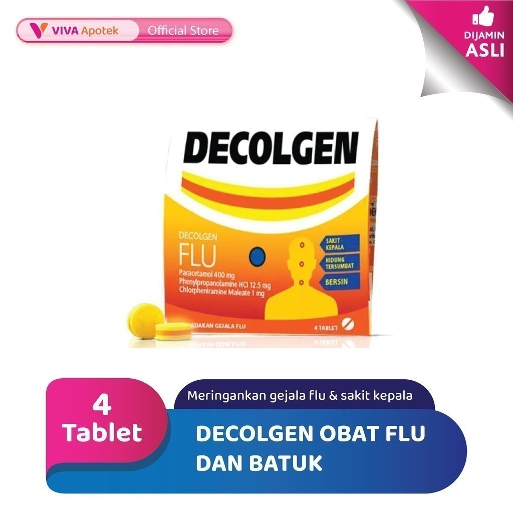 Decolgen Mengatasi Flu (4 Tablet)