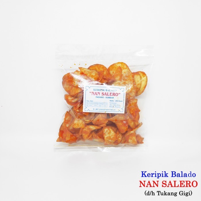 

KOMPLIT Keripik Balado Bulat Nan Salero 250 gram