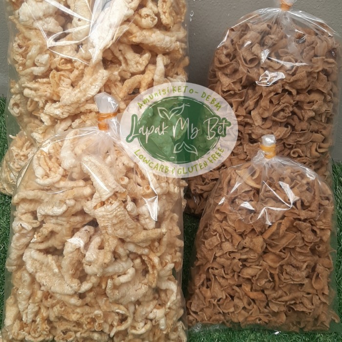 

KOMPLIT Keripik cakar ayam ceker ayam usus tanpa tepung 250gr