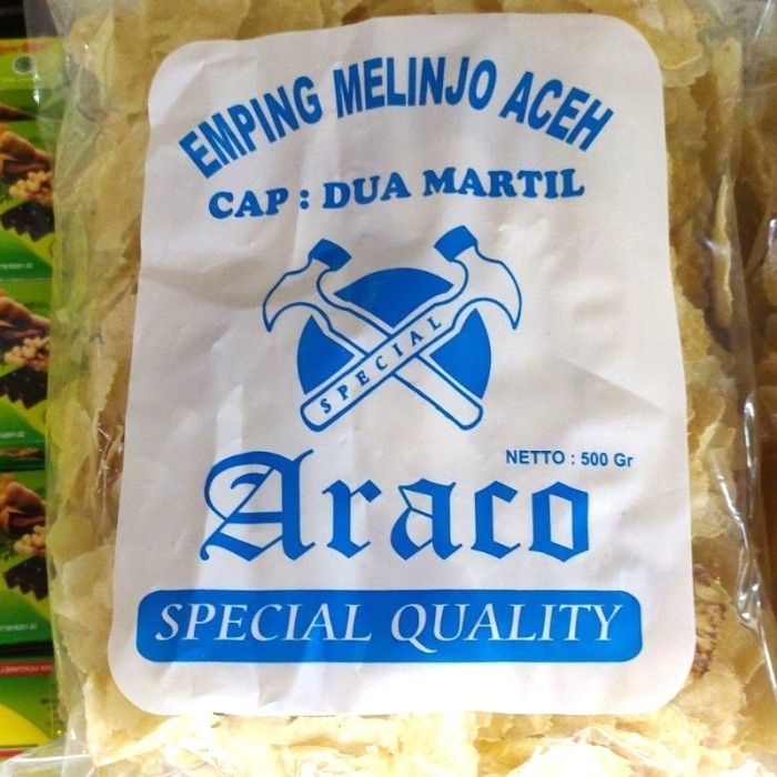 

TERJAMIN EMPING MELINJO ACEH TIPIS MENTAH 500 GRAM / ASLI EMPING ACEH
