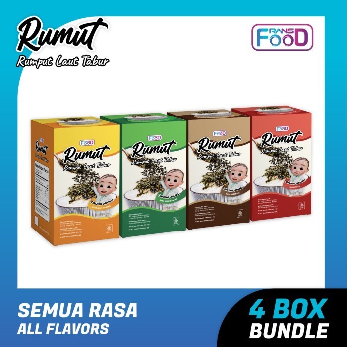 

BOOM SALE Rumut Tabur Rumput Laut Tabur Bundling 4 rasa