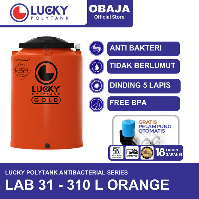 Lucky Polytank Toren / Tandon Air LAB 31 Lucky Polytank Orange