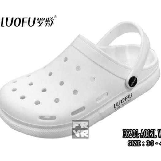 Sandal Baim Luofu E6201 Sandal Baim Jelly Khusus Putih