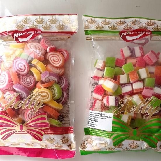 

Naraya Permen Jelly Roll 400 Gr/Jelly Kotak 400 Gr Km