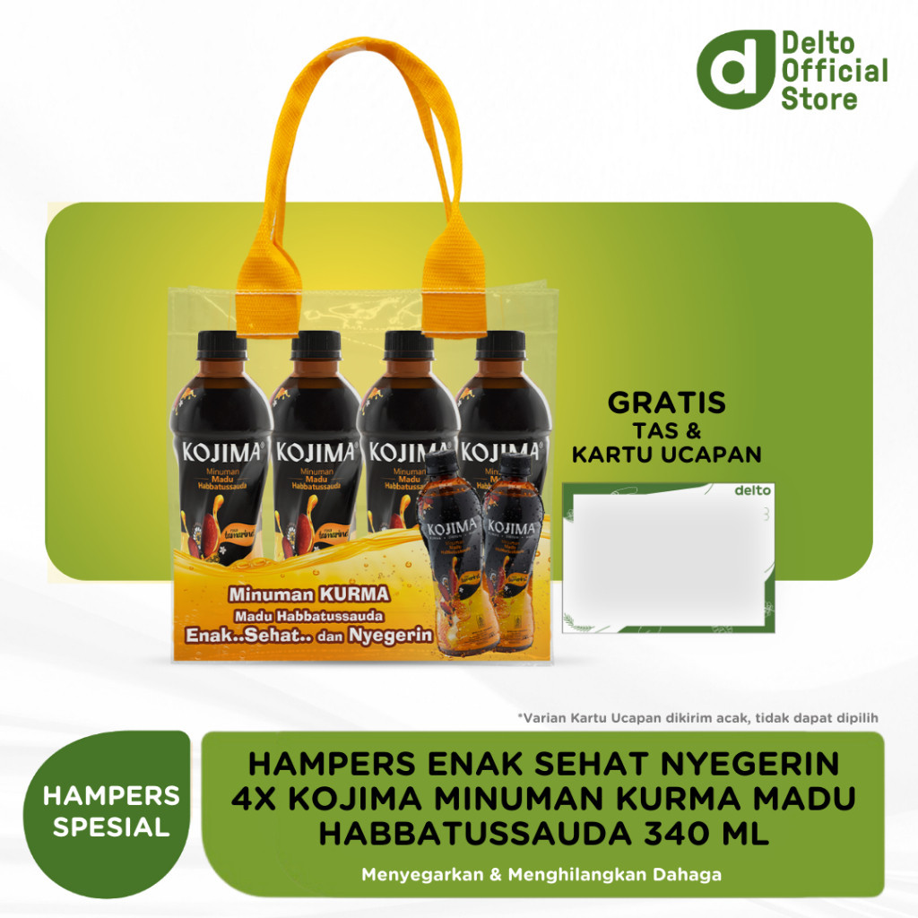 

Hampers Enak Sehat Nyegerin 4X Kojima Minuman Kurma Madu Habba 340 ml