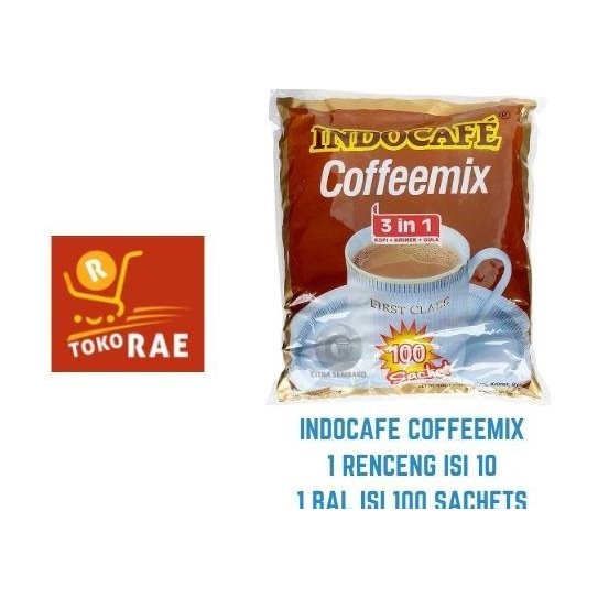 

Indocafe Coffee Mix 1 Pack Isi 10 Renceng X 10 Sachet (100 Sachet)