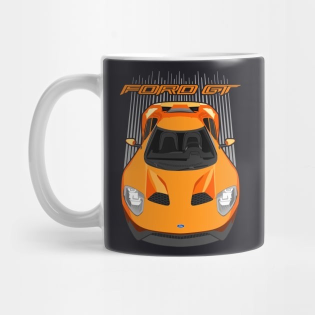 Mug Kopi jeruk Ford GT Ford GT orange Coffee Mug