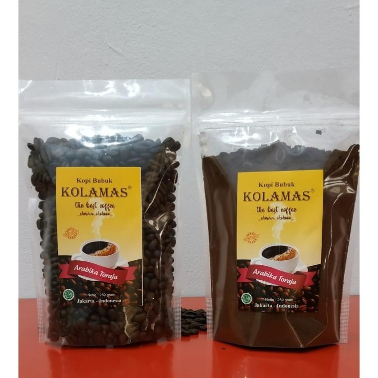 

Kolamas Kopi Arabika Toraja Netto 250 Gram