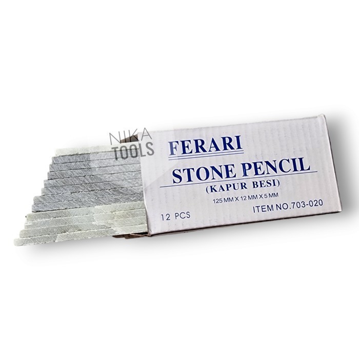 

Kapur Besi Ferrarri Ferari Putih Plate Stone Pencil Pensil Tulis Besi Star
