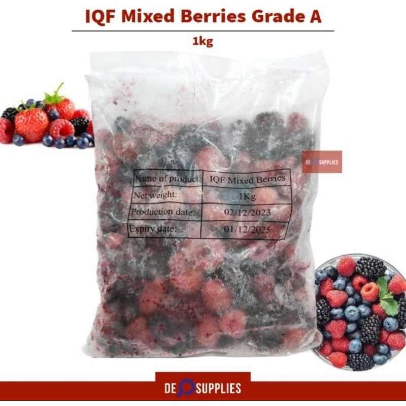 

Mixed Berries Frozen IQF 1kg - Mix Berries Berry Juice Premium