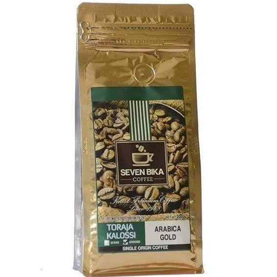 

Kopi Seven Bika Toraja Kalossi Arabica Gold 200 Gr (Kopi Bubuk)