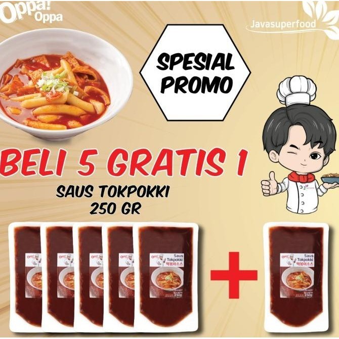 

[BELI 5 GRATIS 1] Paket Saus Tokpoki topoki Tteokbokki tokpokki 250g KM