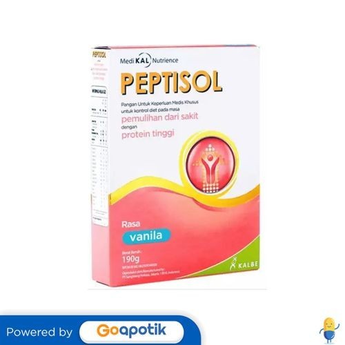 

PEPTISOL SUSU PANGAN UNTUK KEPERLUAN MEDIS RASA VANILA 190 GRAM BOX