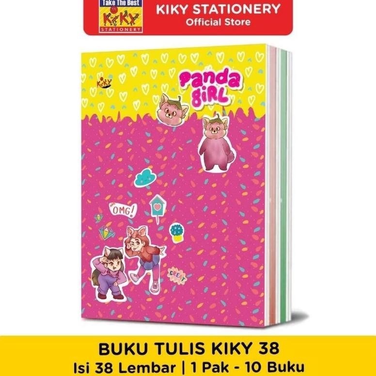 

(1Pack:10Pcs) Kiky Buku Tulis Isi 38 Lembar Termurah! Best Seller / Buku Tulis Sekolah Kiky Berkualitas Isi 38 Lembar 10 Buku / Buku Tulis Kiky Warna Isi 10 Buku (Lagi Rame)