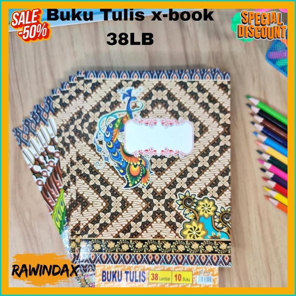 

Sos Buku Tulis X-Book Kwarto/Kecil 38 Lembar(10Bk) / Buku Catatan / Buku Sekolah Bergaris (Cod)