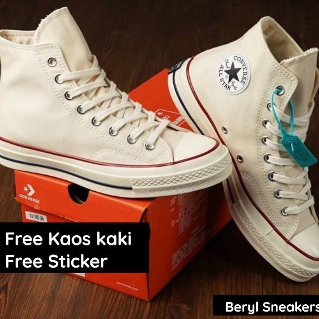 Sepatu Converse 70S Hight Cream / Converse 70S Tinggi Offwhite Terlaris / Sepatu Converse 70S Terlar